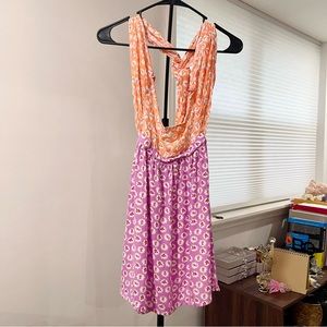 ASOS design cross neck floral dress